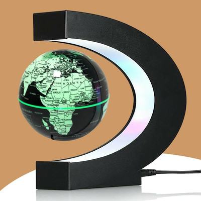 Multicolor Changing Magnetic Levitation Floating Globe, Floating Globe with LED 