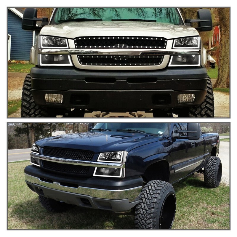 For 2003-2006 Chevy Silverado Black Housing  certain  