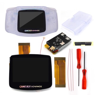 Hispeedido V5 GBA Laminated IPS LCD KIT W/ 1800mAh batteries with shell