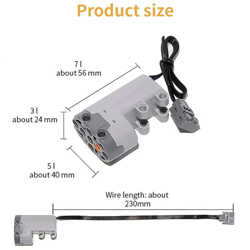 Multi Power Electric Motor Servo For LEGO Technic Parts Train Building Toy DE