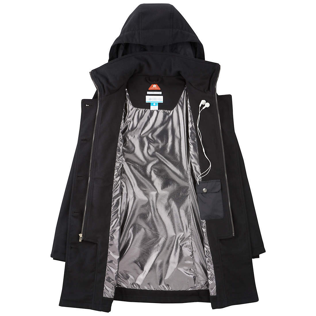 columbia women's morning light ii omni heat long jacket