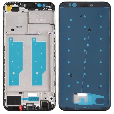 Front Housing LCD Frame Bezel for Huawei Honor Play 7C (Black)