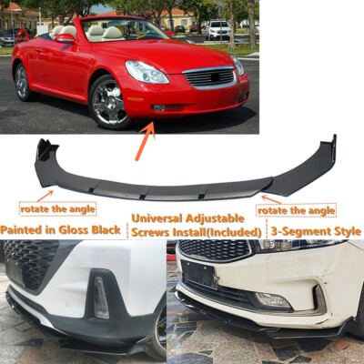 Add-on Universal For 2002-2005 Lexus SC SC430 Front Bumper Lip Splitter Spoiler