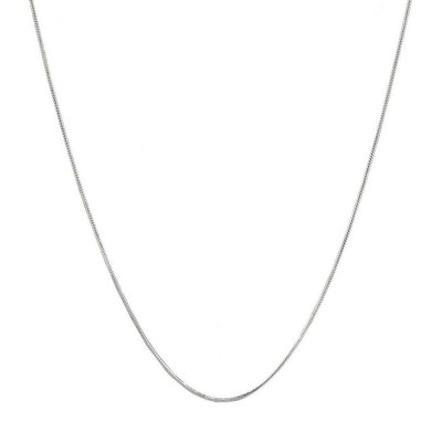 Sterling Silver 1MM Italian Round Snake Chain Necklace-Sterling Silver Chain ...