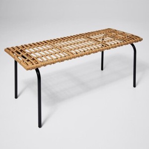 woven bench outdoor