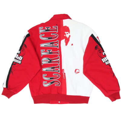 Vintage JH Design Scarface Racing Jacket Men's Small Red
