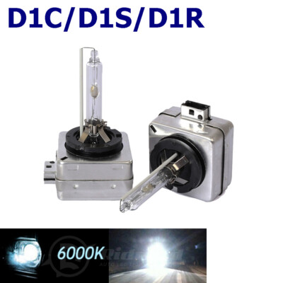 2 X D1C D1S D1R 6000K White HID Xenon Headlight Light Bulbs Replacement