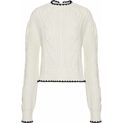 

McQ Alexander McQueen Свитер косой вязки, экрю, размер, Ecru