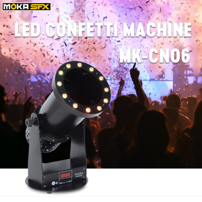 MOKA 1500W Confetti Launcher DMX Confetti Machine Wireless Remote Streamer