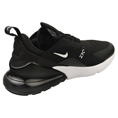 Pre-owned Nike Air Max 270 Womens Fashion Trainers In Black White - 7.5 Us