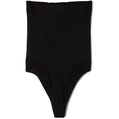 

Женские стринги с высокой талией Body Wrap, черные, большой размер, Черный, 44841