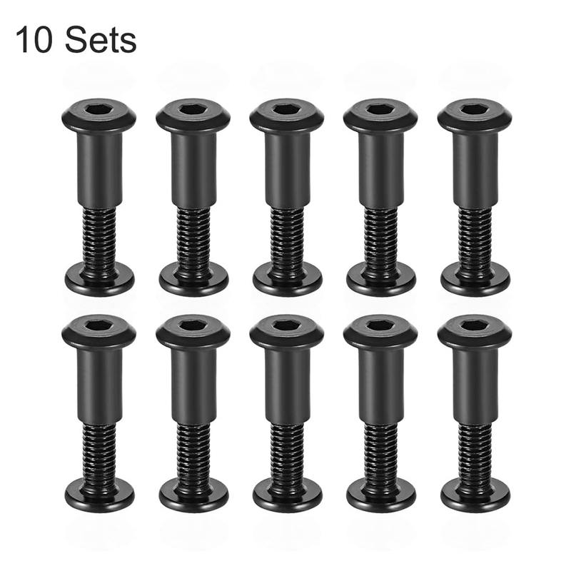 Screw Post Fit for 5/16"(8mm) Hole Dia, Male M6x20mm Binding Bolts Leather Faste
