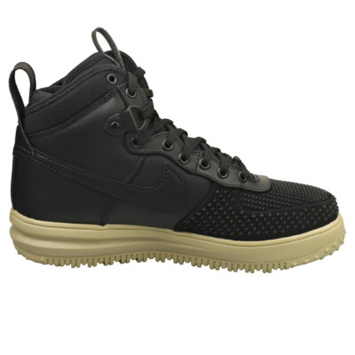 Pre-owned Nike Lunar Force 1 Duckboot Mens Black Olive Fashion Sneakers In Green