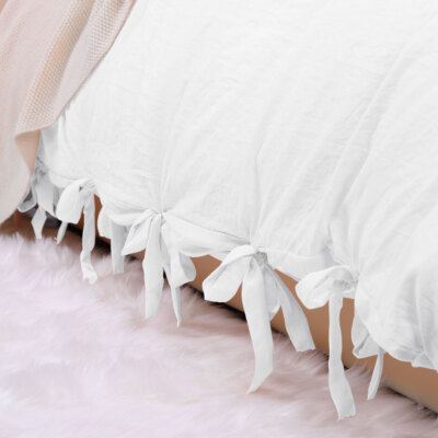 PiccoCasa Duvet Cover Set Soft Washed Mircrofiber Bedding Set Twin Size