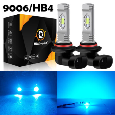 2x HB4 9006 LED Headlight High Beam /.Low Beam Fog Light Bulbs 8000K Ice Blue