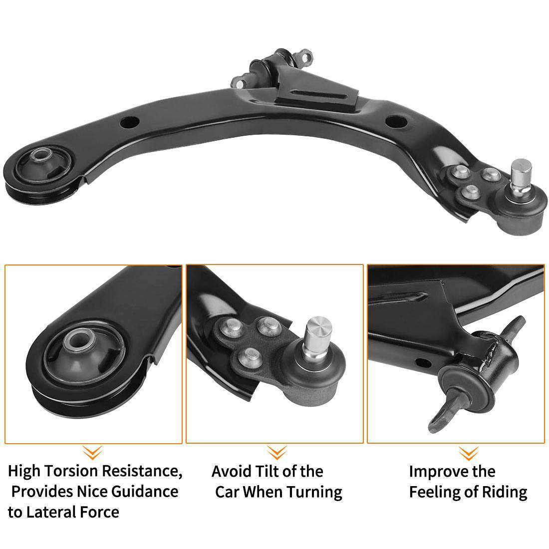 Pair Front Lower Control Arms & Ball Joints For 20052010 Chevy Cobalt