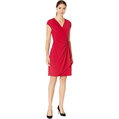Женское платье с запахом из искусственной кожи Carmela от Tommy Bahama, Амарант, S