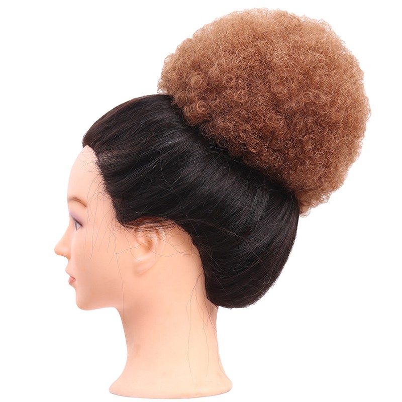 Curly Pony Tail Drawstring Short Kinky Clip Synthetic Curly Hair