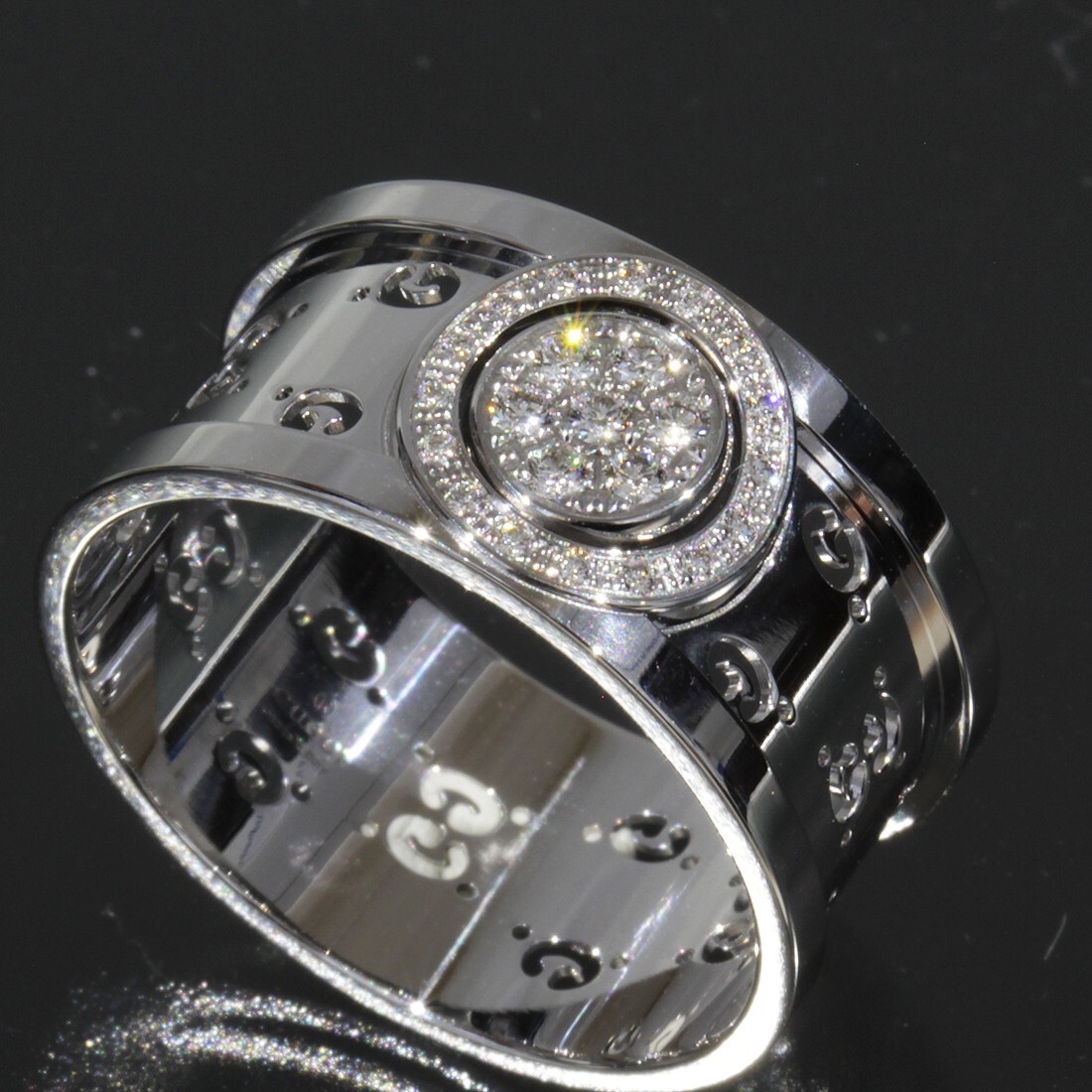 【GUCCI】19.5-20号 ★オープンGリング 楽天市場】【ジュエリー】GUCCI グッチ ブランデッド Gリング