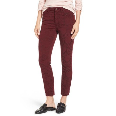 

Jen7 by 7 For All Mankind Узкие брюки из эластичного жаккарда до щиколотки, приглушенный розовый,  лет, Muted rose, GS8202993A