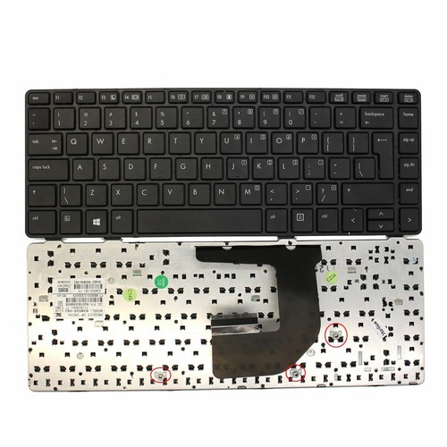 New US Keyboard For HP EliteBook 8460P Laptop Without Point Stick Black Parts