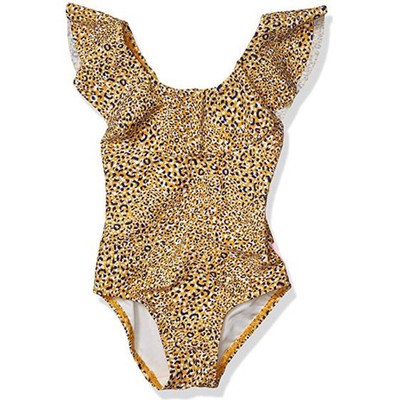 

Сплошной купальник Seafolly для девочек с небольшими оборками на плечах, цвет Wild Tropic Multi,  лет, 15639T