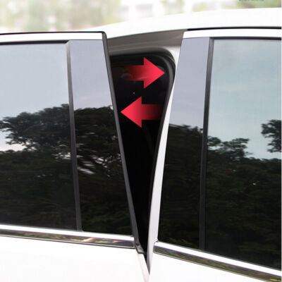 6x Glossy Black Pillar Posts Door Trim Cover For Ford Escape Kuga 2013-2019 2018