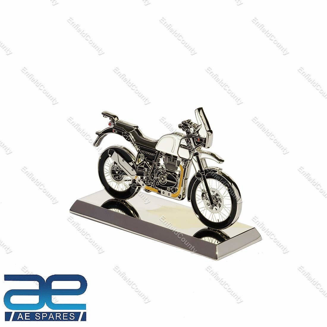 For Royal Enfield Himalayan 411 2D Scale Model White 