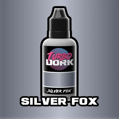 Акриловая краска Turbo Dork Silver Fox металлик 20мл TDK 5014