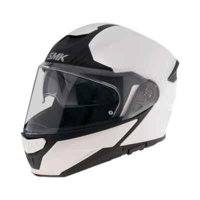 CASCO MOTO MODULARE SMK HELMETS GULLWING BIANCO LUCIDO TAGLIA XL