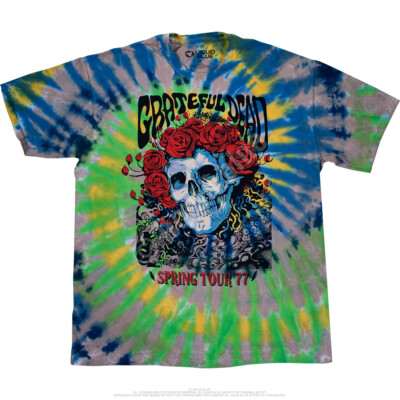 GRATEFUL DEAD-BERTHA 77-TIE DYE T-SHIRT S-M-L-XL-2X,3X,4X,5X,6X Garcia,Wier,Hart