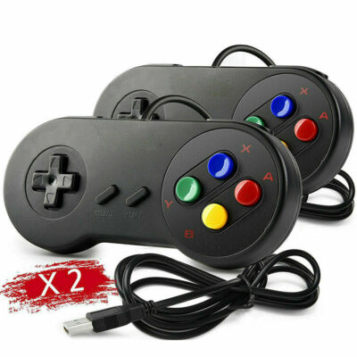 2X Wired N64 USB Controller Gamepad For Nintendo 64 PC MAC Raspberry Pi Windows