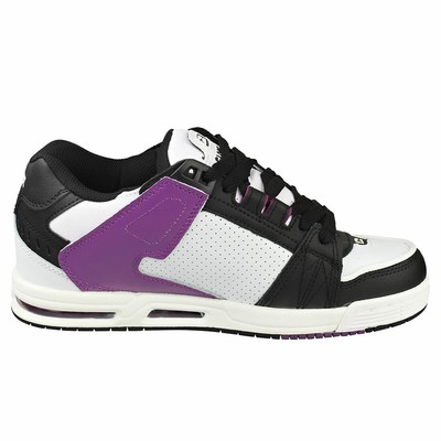 GLOBE GLOBE SABRE HERREN WHITE BLACK PURPLE SNEAKER SCHLITTSCHUH - 42 EU