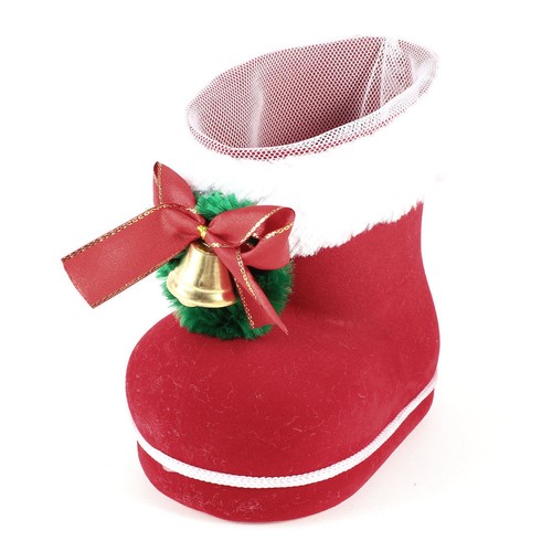 Idena Nikolausstiefel Lady – Deko-Stiefel 10,5x5x16 Cm, Rot Mit Weißer Flocke, Für Geschenke & Weihnachten
