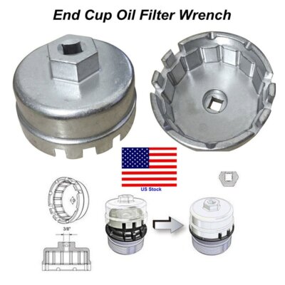 Oil Filter Wrench For Toyota, Corolla & Lexus 4 Cylinder Prius Matrix Rav4 Auris