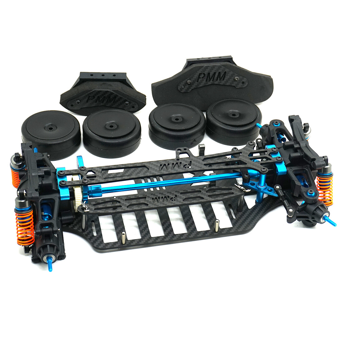 Plastic & Carbon Fiber Shaft Drive 1/10 RC Car Chassis Frame Body for TT01 TT01E