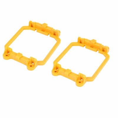 2pcs AMD CPU Fan Retention Module Bracket Mount Holder Yellow for AM2 940 Socket