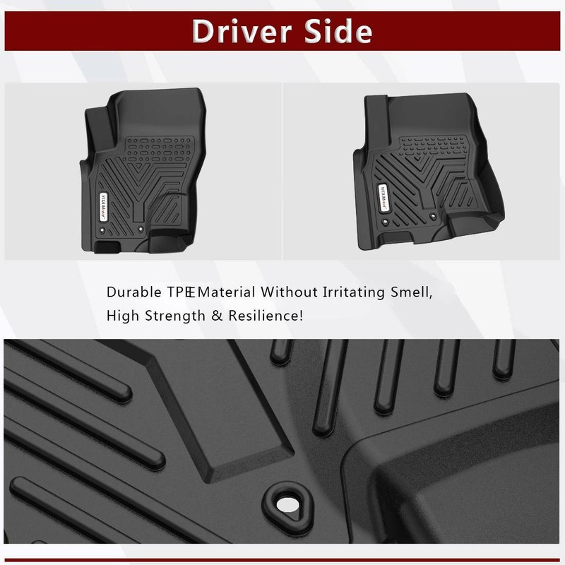 For 20052020 Nissan Frontier Crew Cab Floor Mats Liner Rubber Protector 3pc Set eBay