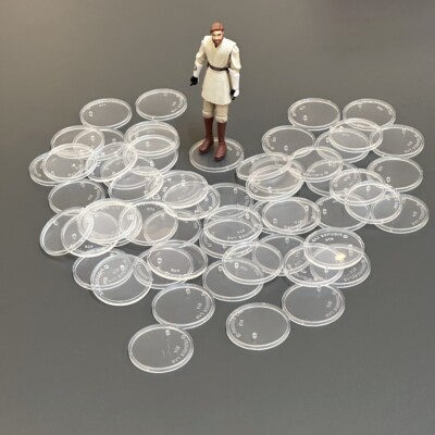 60PCS New 1.5'' Modern Star Wars Figure Display Stands Wide stance 1995 toy gift