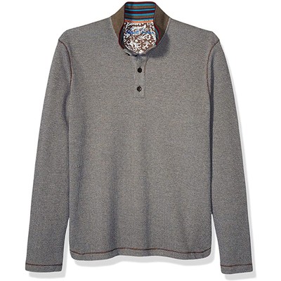 

Мужская трикотажная куртка Robert Graham Gatewood L/S, темно-серая, средняя, Taupe