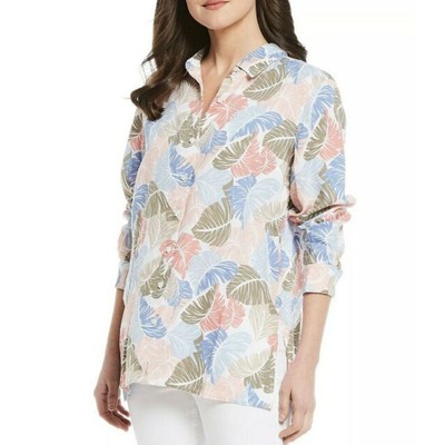 Тропическая рубашка Tommy Bahama Camo Fronds LS, Многоцветная, маленькая