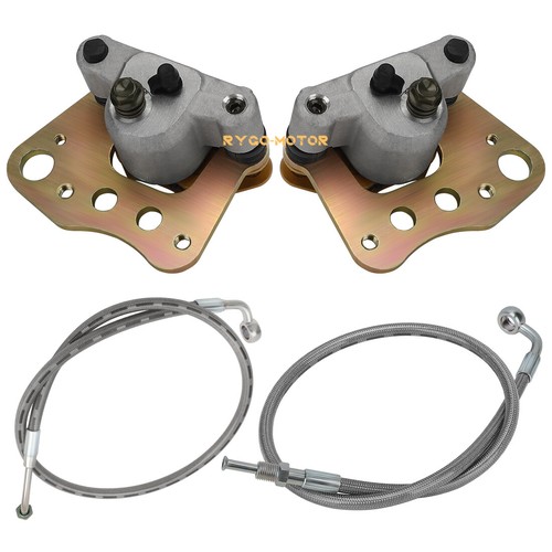 Front Brake Calipers & Hose Lines for Polaris Sportsman 400 450 500 600 700 800