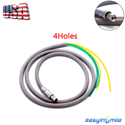 Dental 4Hole Handpiece Tube Fit Air/Water High/Low Speed Handpiece Silicone 1pc