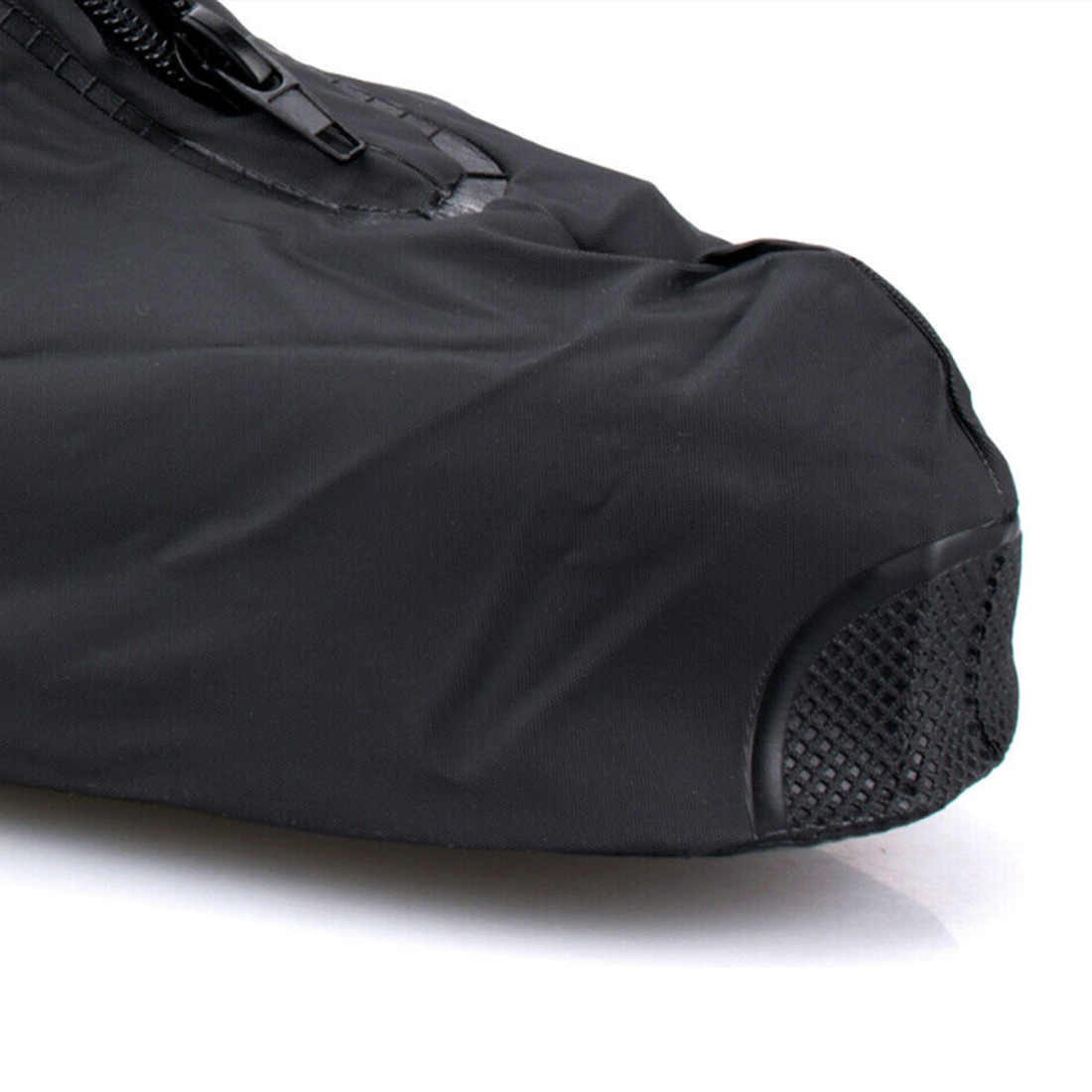 Men's Unisex Reusable Black Rain Boots Waterproof Anti-slip Rain Shoes Cover