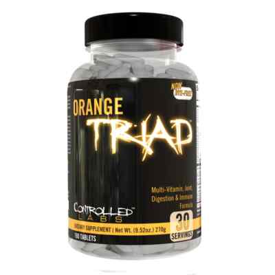 CONTROLLED LABS ORANGE TRIAD (180 TABS) multi-vitamin digestion joint immunity