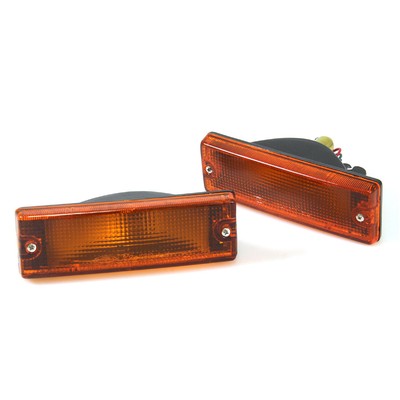 88-02 HOLDEN RODEO ISUZU TF TFR AMBER BUMPER BAR INDICATOR SIGNAL LIGHT PAIR L R