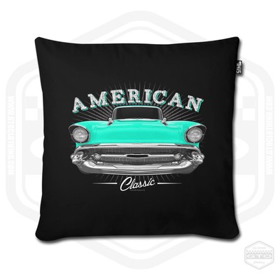 1957 Chevrolet Bel Air American Classic Car 18x18 PIllow Cover
