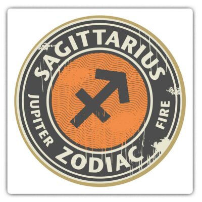2 x Square Stickers 7.5 cm - Sagittarius Zodiac Star Sign Cool Gift #4322