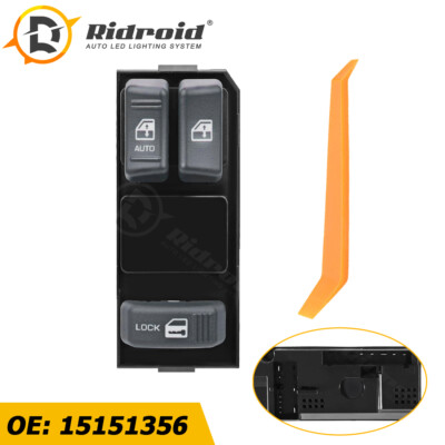 15151356 Driver Side Power Window Switch For Chevrolet GMC Pickup Truck 2-Dr