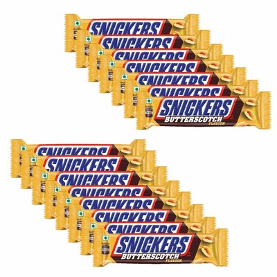 Snickers Butterscotch Flavour Chocolates- 40 gm Bar x 15 pack (Free shipping )